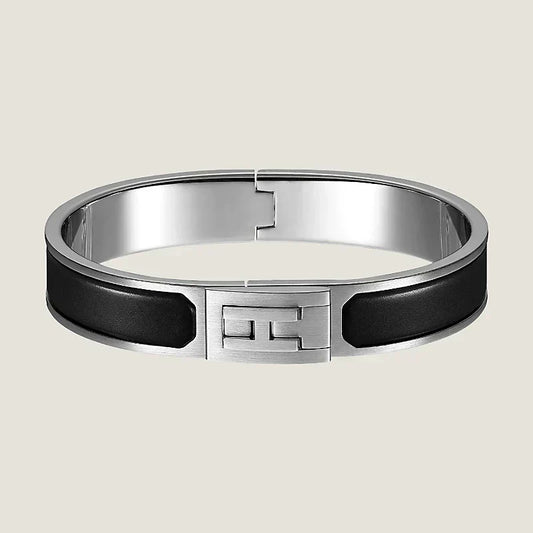 Hermes Jet Black 18K Gold Bracelet