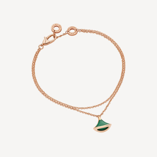 DIVAS' DREAM Malachite 18K Gold Bracelet