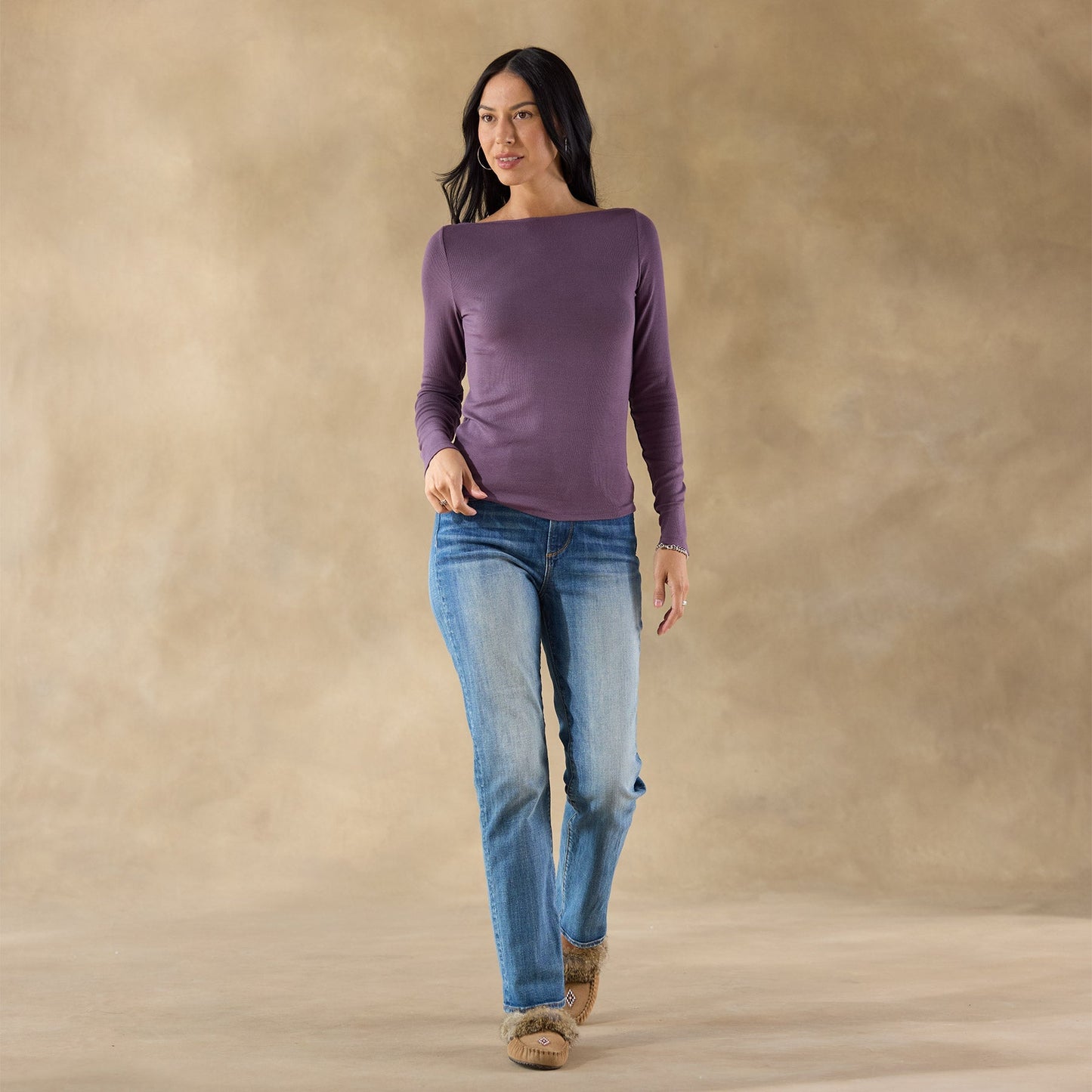 Light As Air Boatneck Tee, Petite