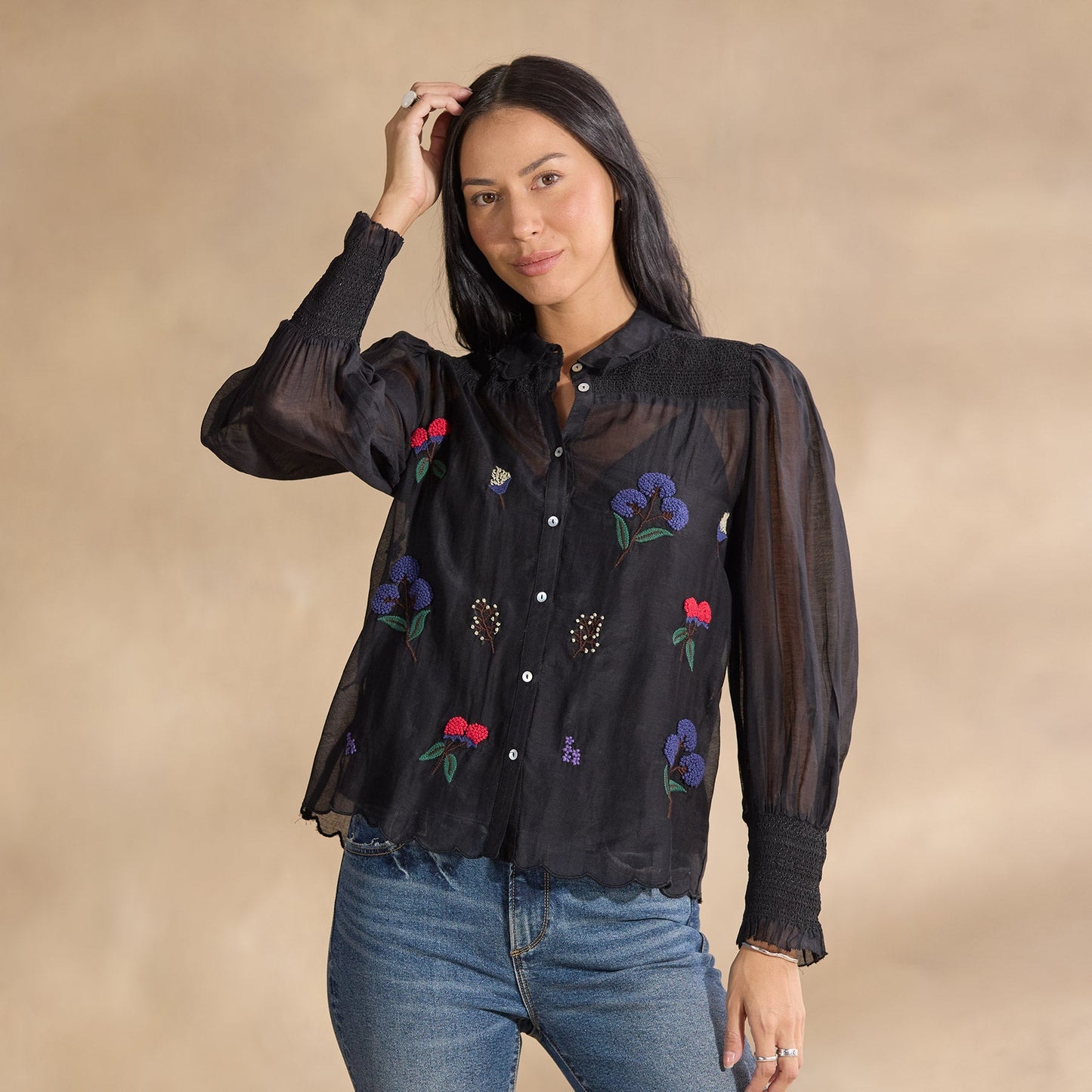 Floriana Bloom Shirt, Petite