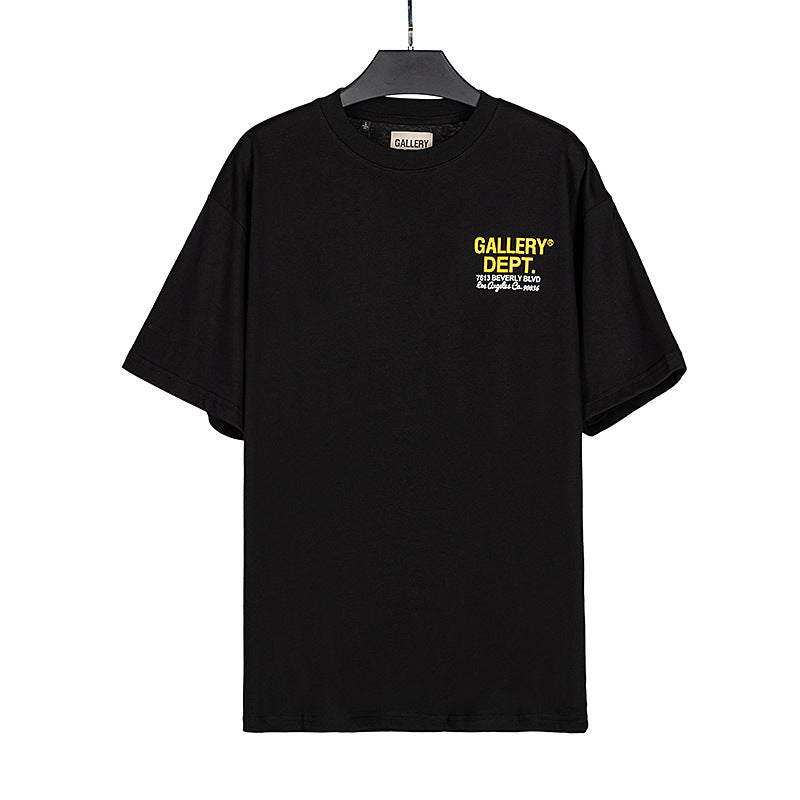 Gallery Dept T-shitrs Summer Vintage Pattern Short Sleeve Te