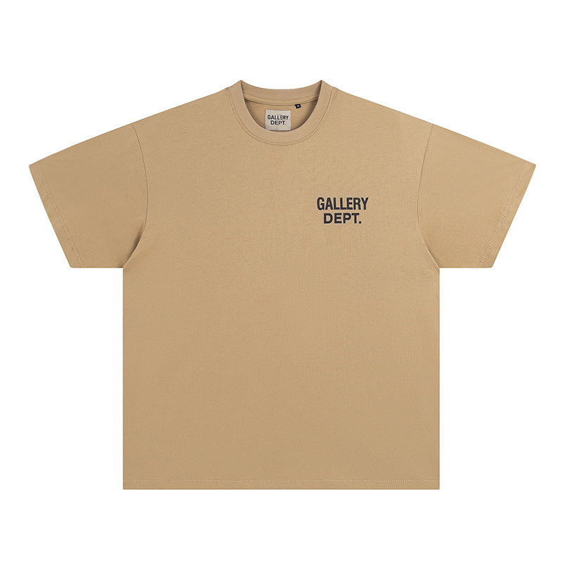 Mens T-shirts GALLERY DEPT printed round neck short-sleeved T-shirt pure cotton