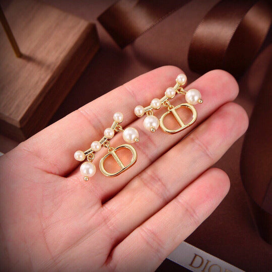 Dior Tribales Pearls 18K Gold Earrings